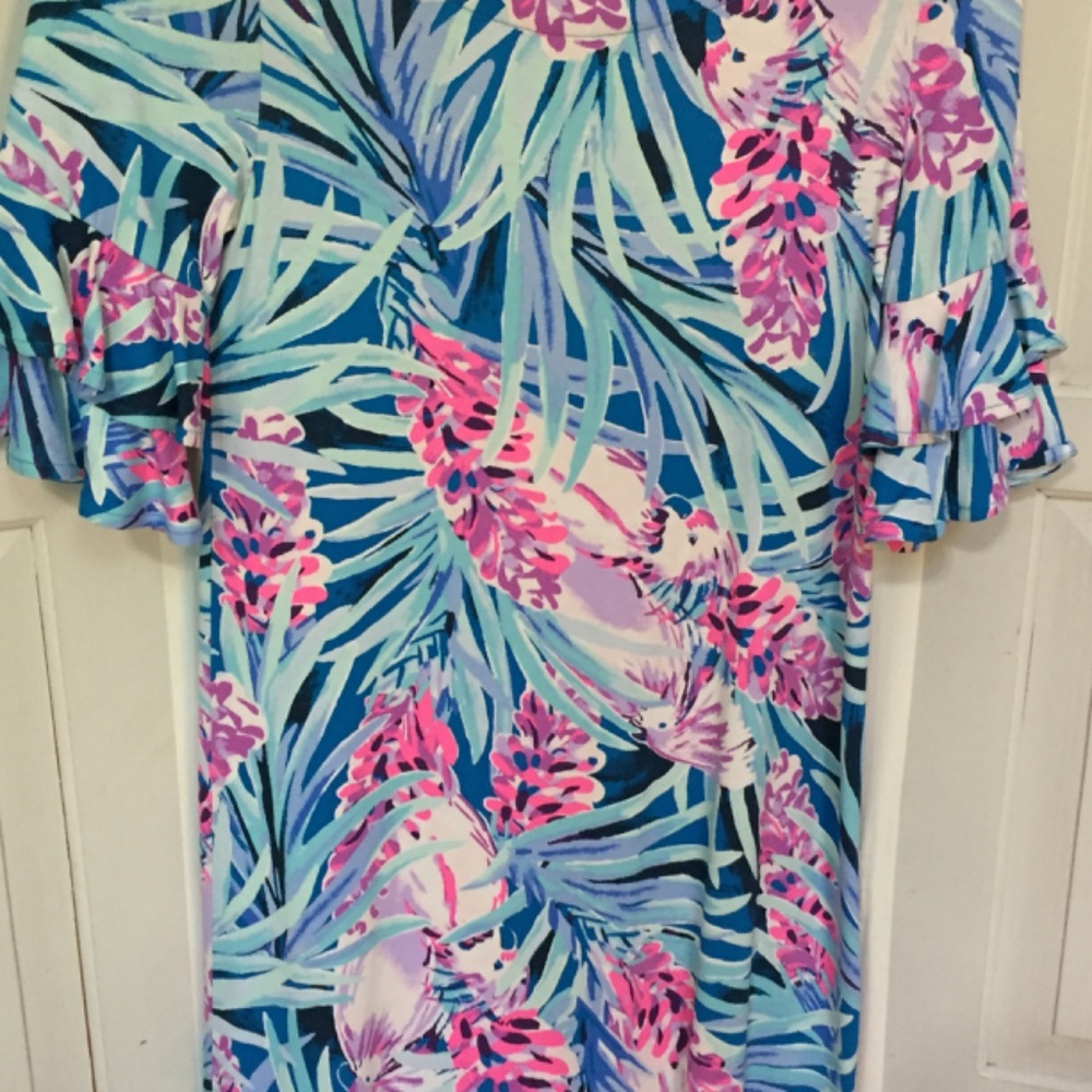 Lilly Pulitzer Blue and Pink Mini Dress - Picture 4 of 15